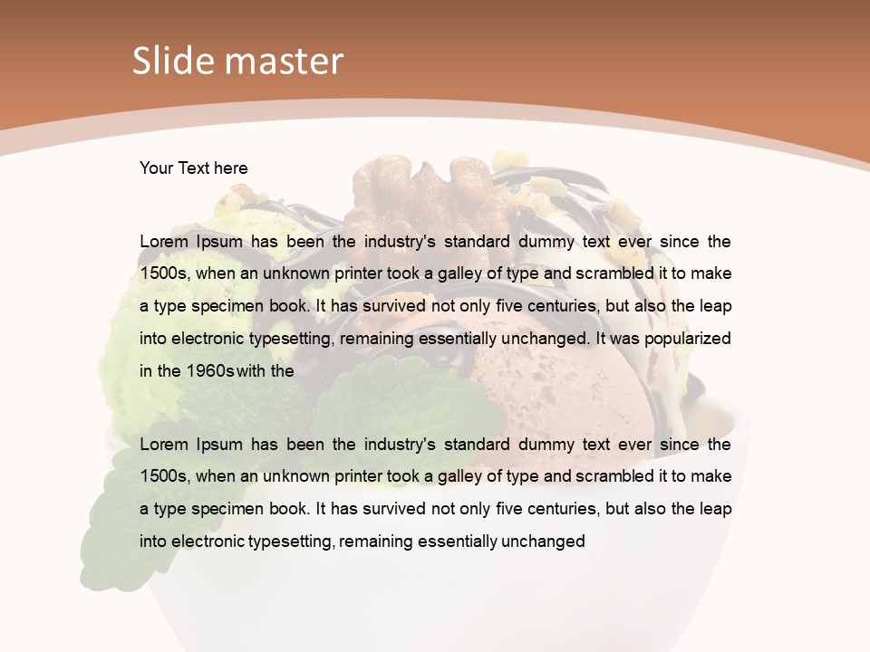 Border Glacue Freshness PowerPoint Template