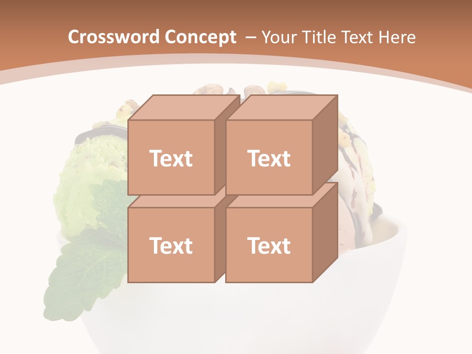 Border Glacue Freshness PowerPoint Template