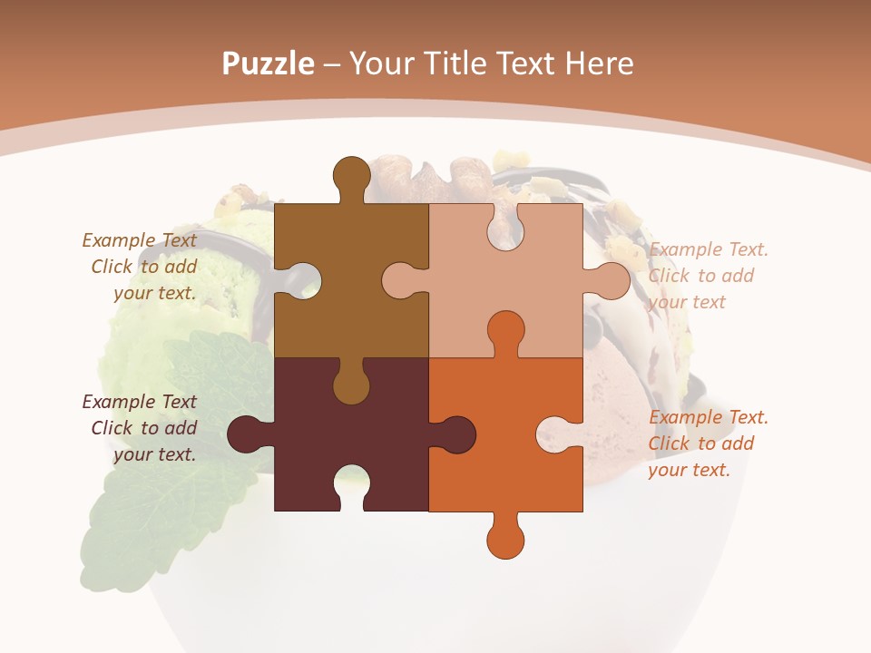 Border Glacue Freshness PowerPoint Template