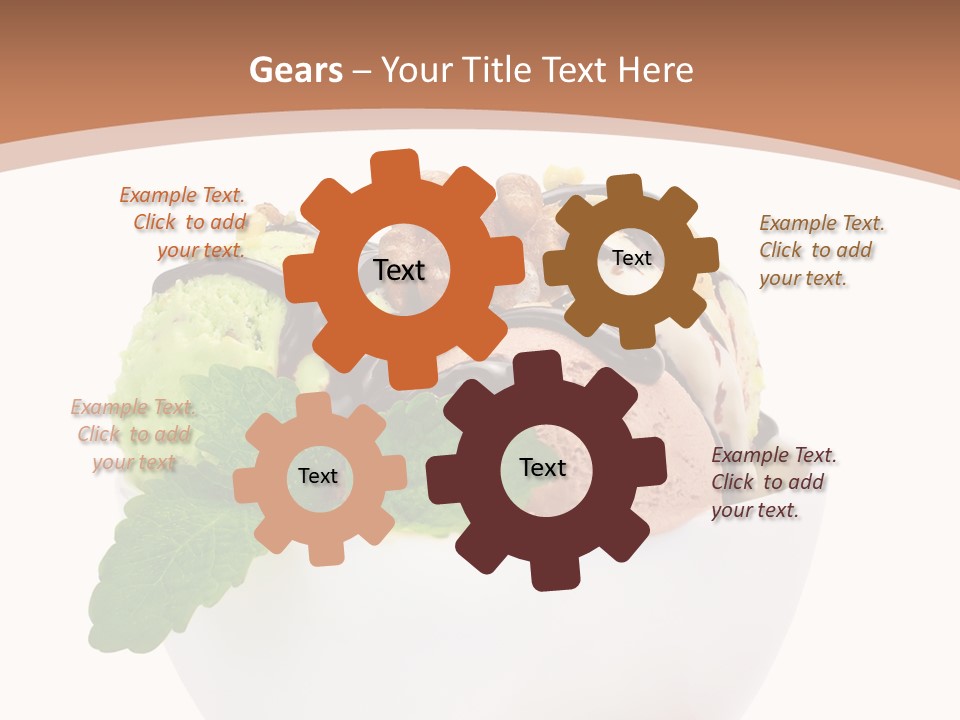 Border Glacue Freshness PowerPoint Template