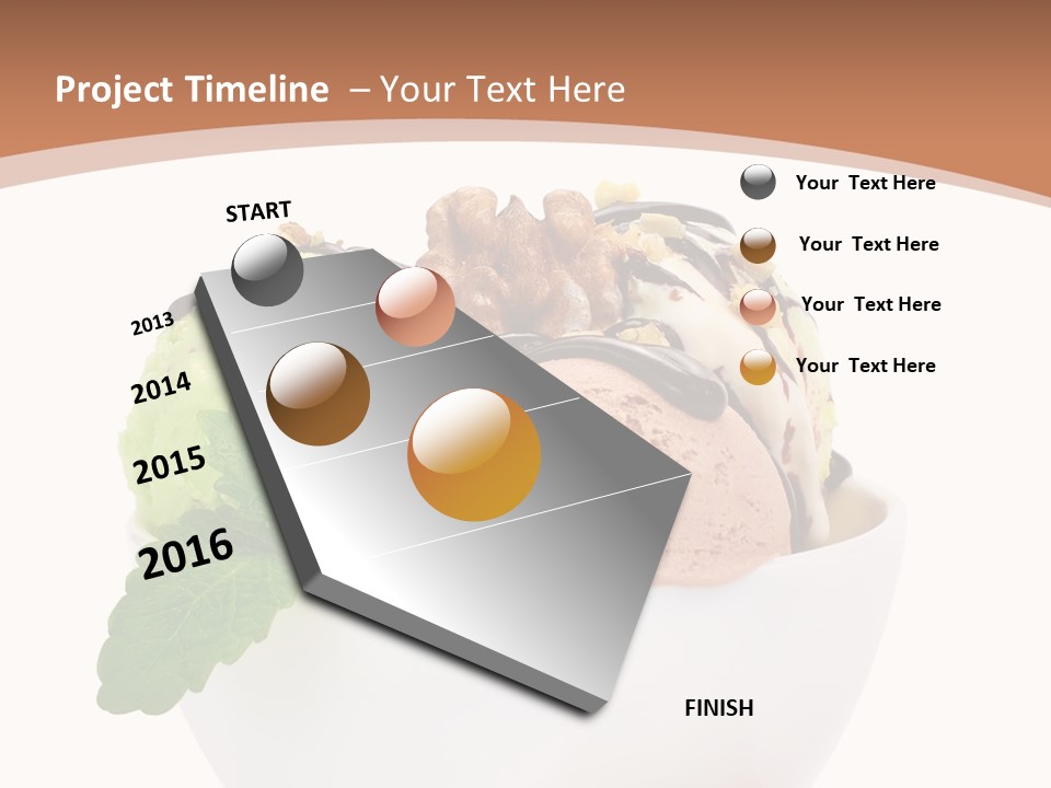 Border Glacue Freshness PowerPoint Template
