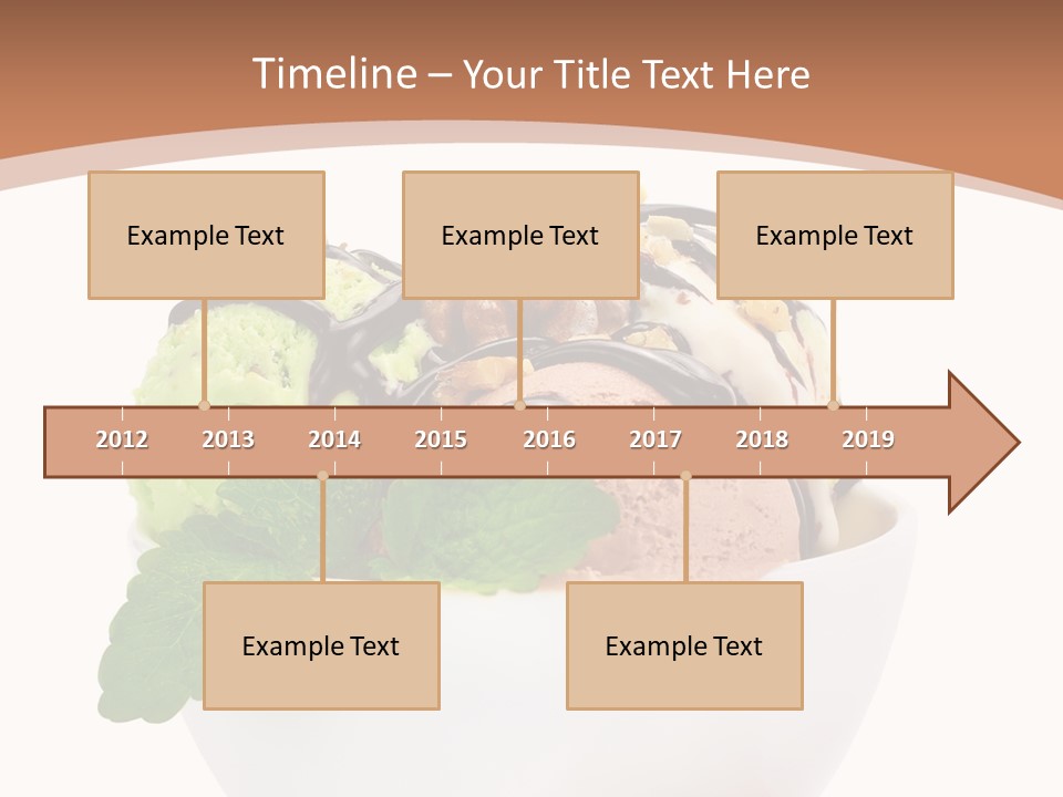 Border Glacue Freshness PowerPoint Template