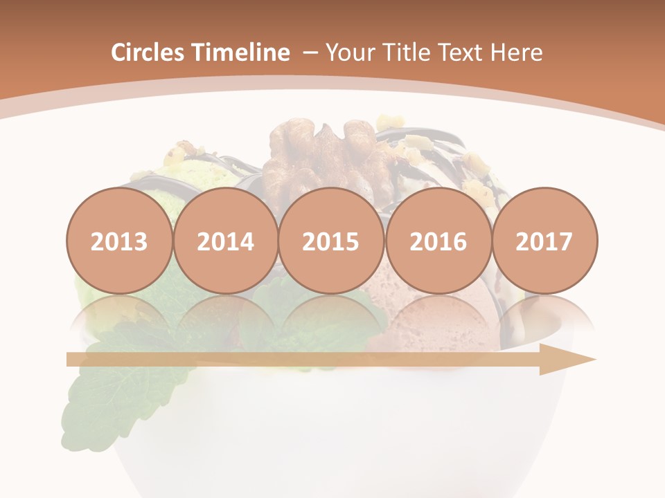 Border Glacue Freshness PowerPoint Template