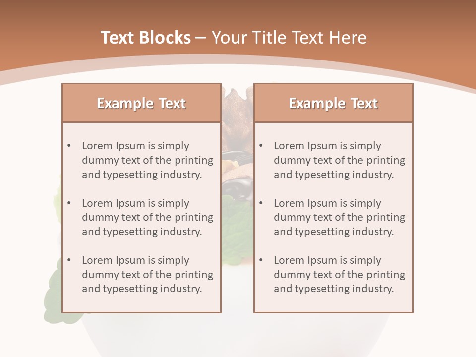 Border Glacue Freshness PowerPoint Template