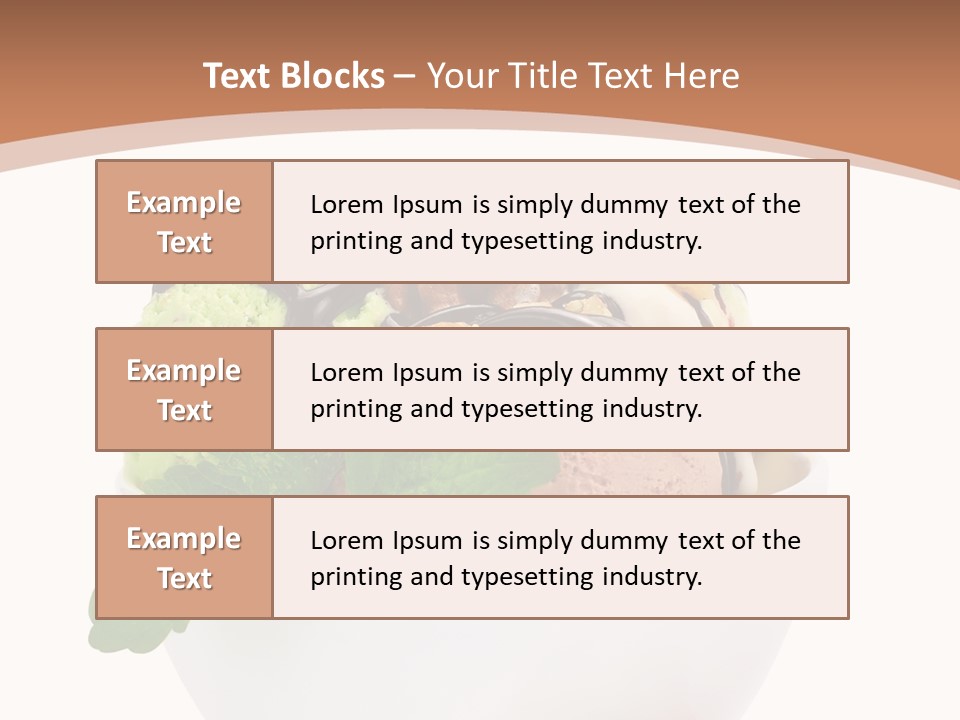 Border Glacue Freshness PowerPoint Template