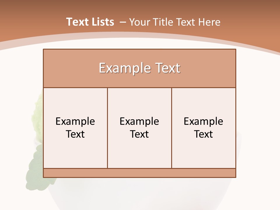 Border Glacue Freshness PowerPoint Template
