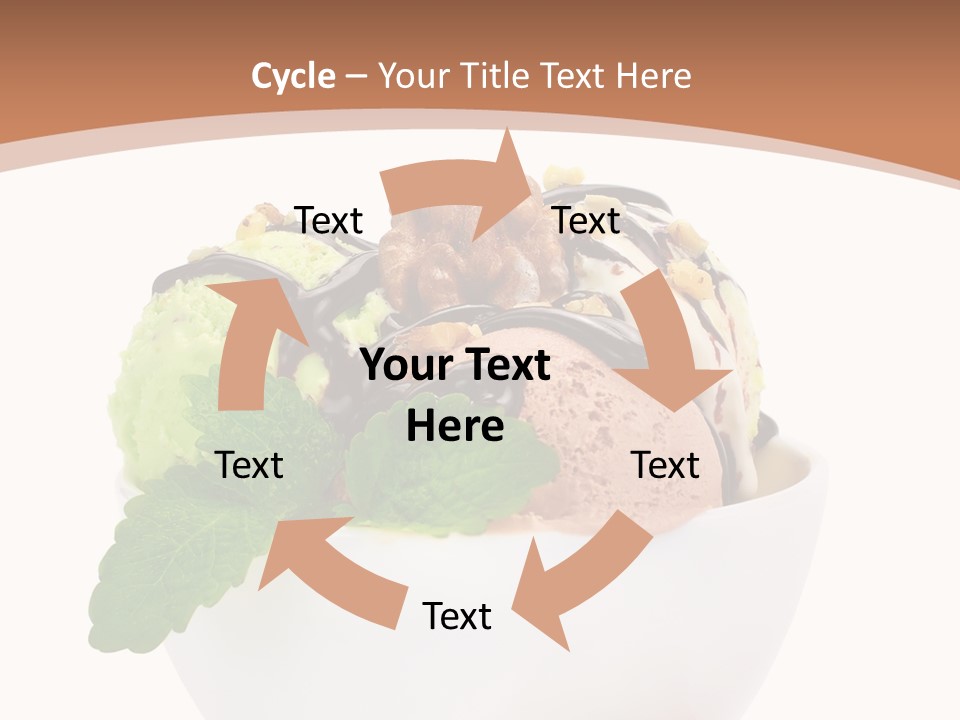 Border Glacue Freshness PowerPoint Template