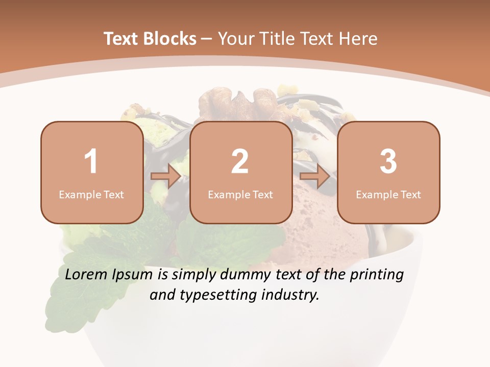Border Glacue Freshness PowerPoint Template