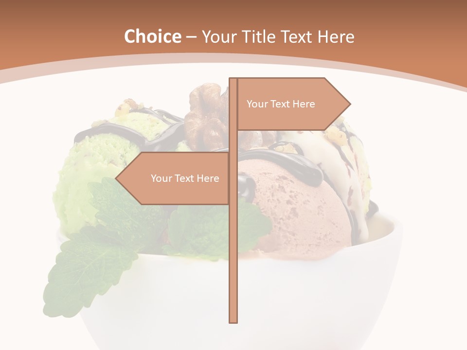 Border Glacue Freshness PowerPoint Template