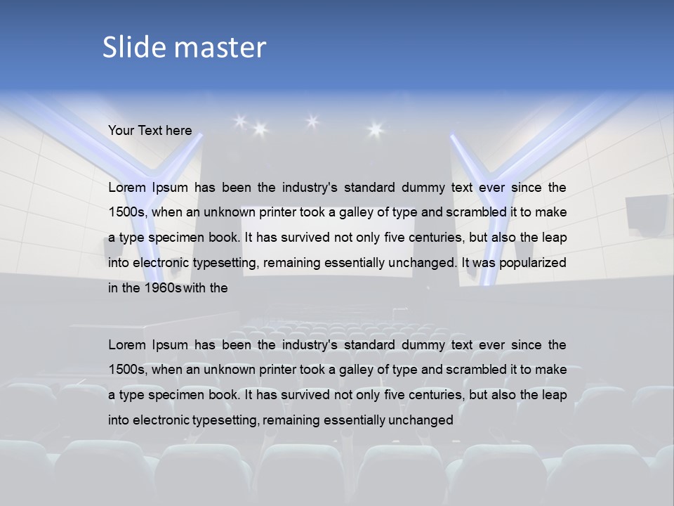 Cinema Room Modern PowerPoint Template