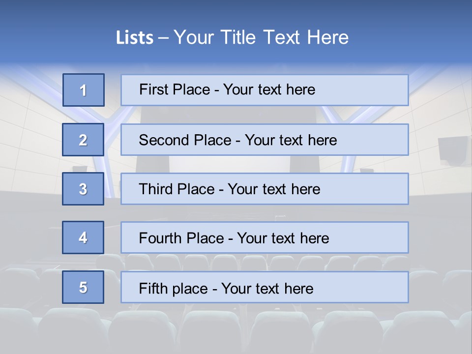 Cinema Room Modern PowerPoint Template