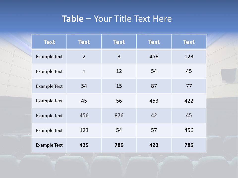 Cinema Room Modern PowerPoint Template