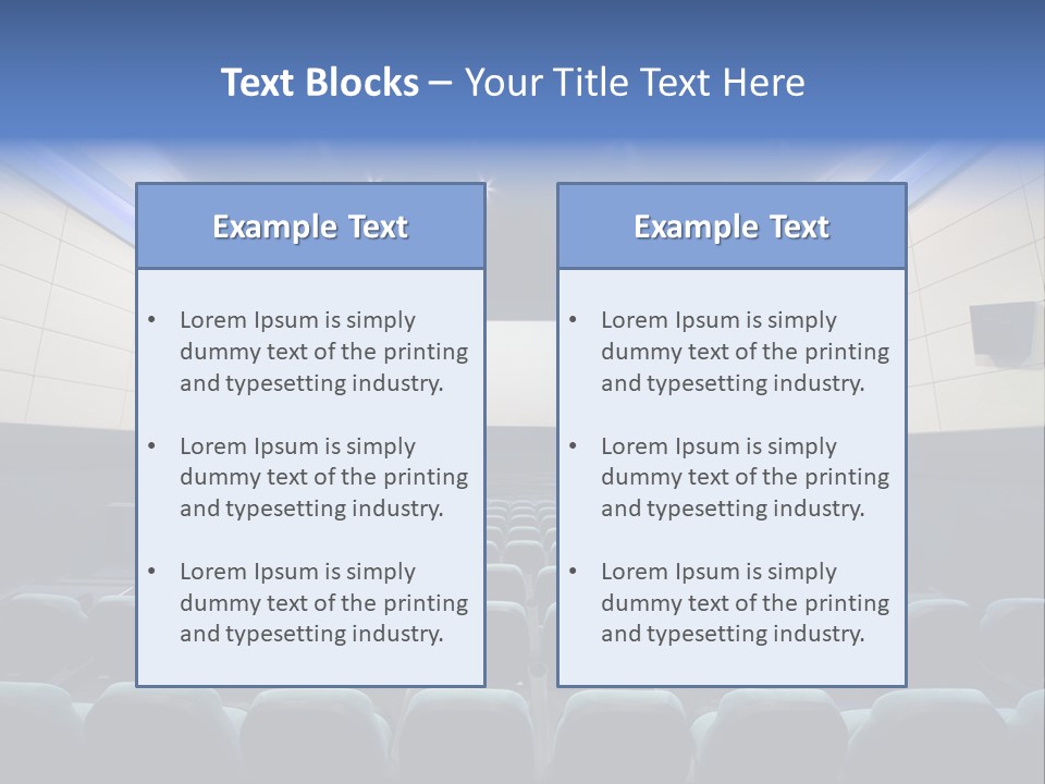 Cinema Room Modern PowerPoint Template