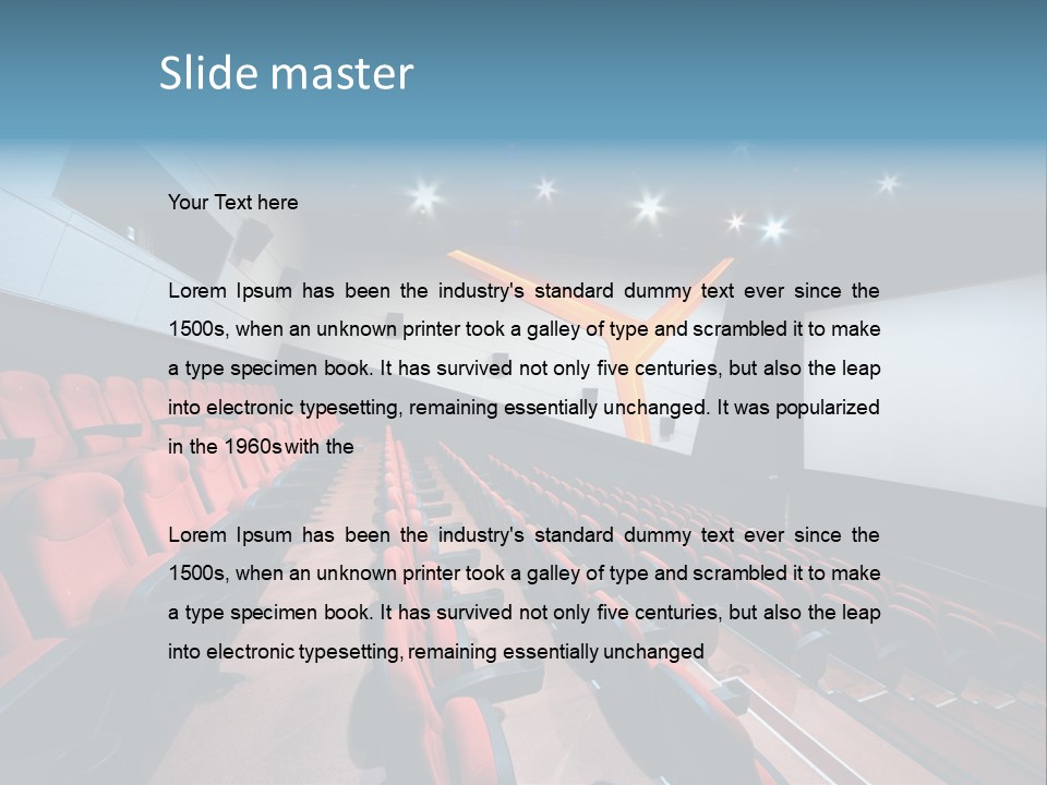 Film Hall Colour PowerPoint Template