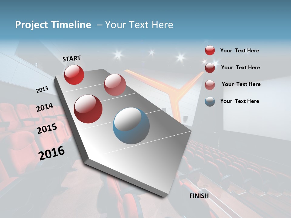 Film Hall Colour PowerPoint Template