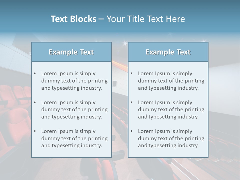 Film Hall Colour PowerPoint Template