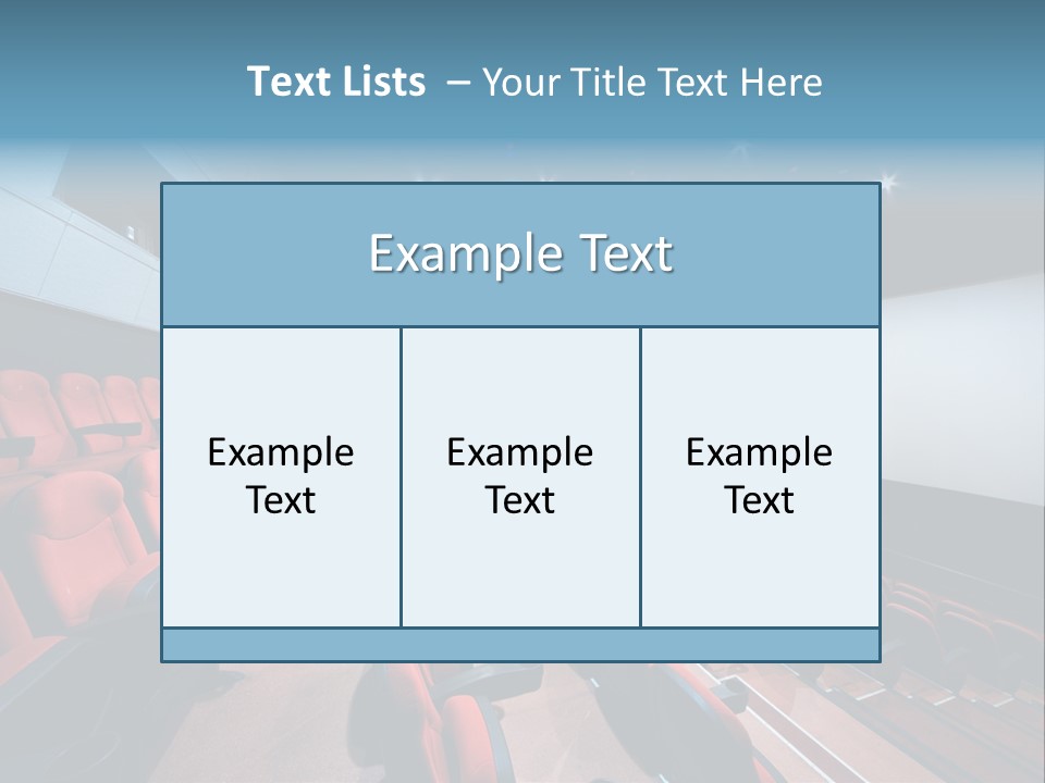 Film Hall Colour PowerPoint Template