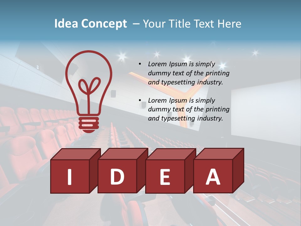 Film Hall Colour PowerPoint Template