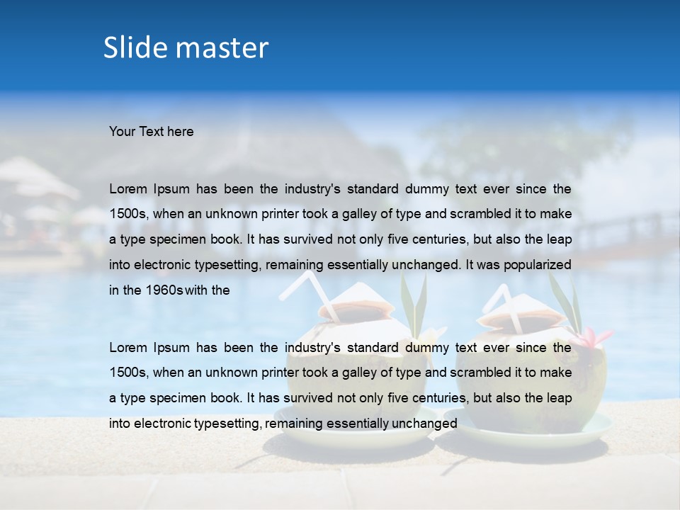 Moorea Pina Vacation PowerPoint Template