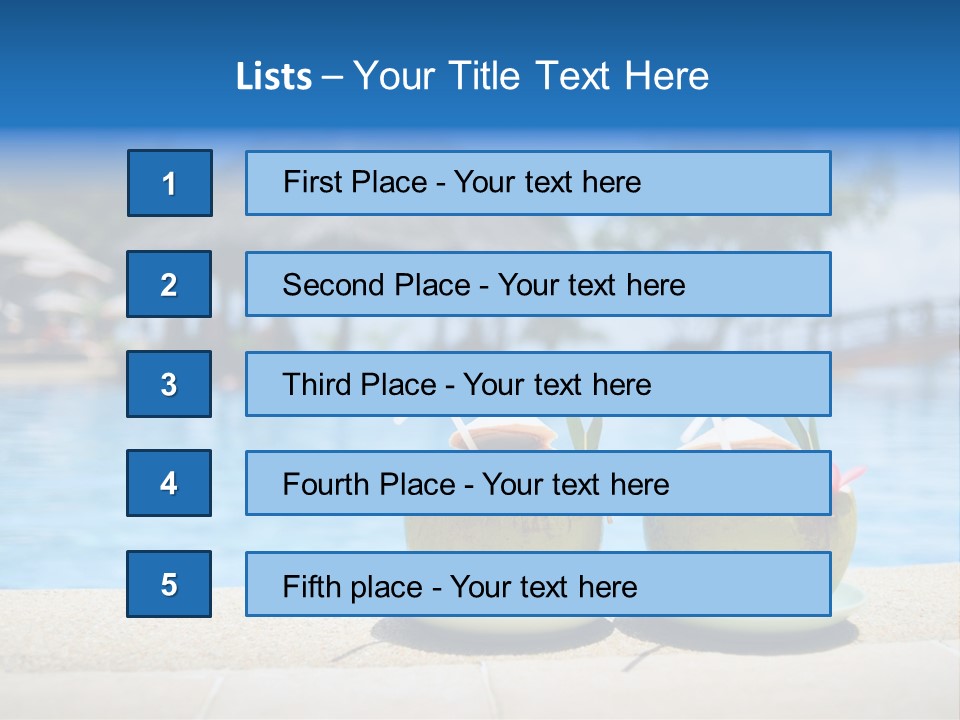 Moorea Pina Vacation PowerPoint Template