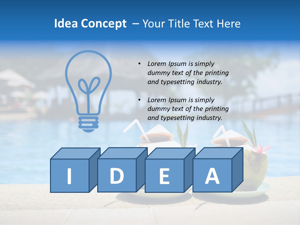 Moorea Pina Vacation PowerPoint Template