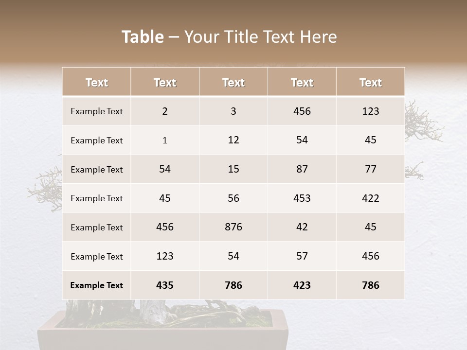 Botany Small Foliage PowerPoint Template