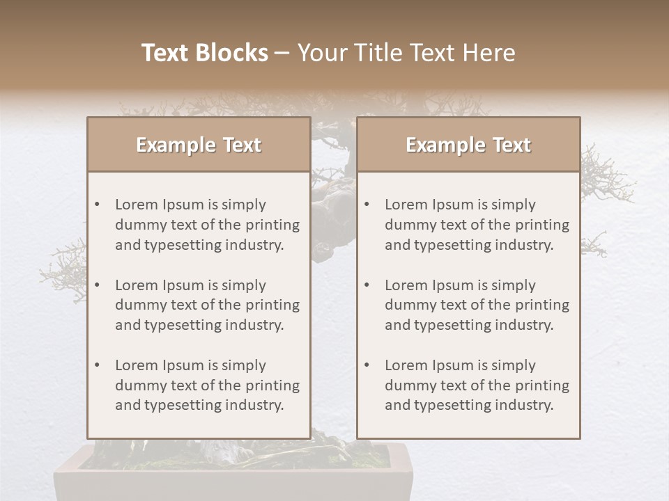 Botany Small Foliage PowerPoint Template