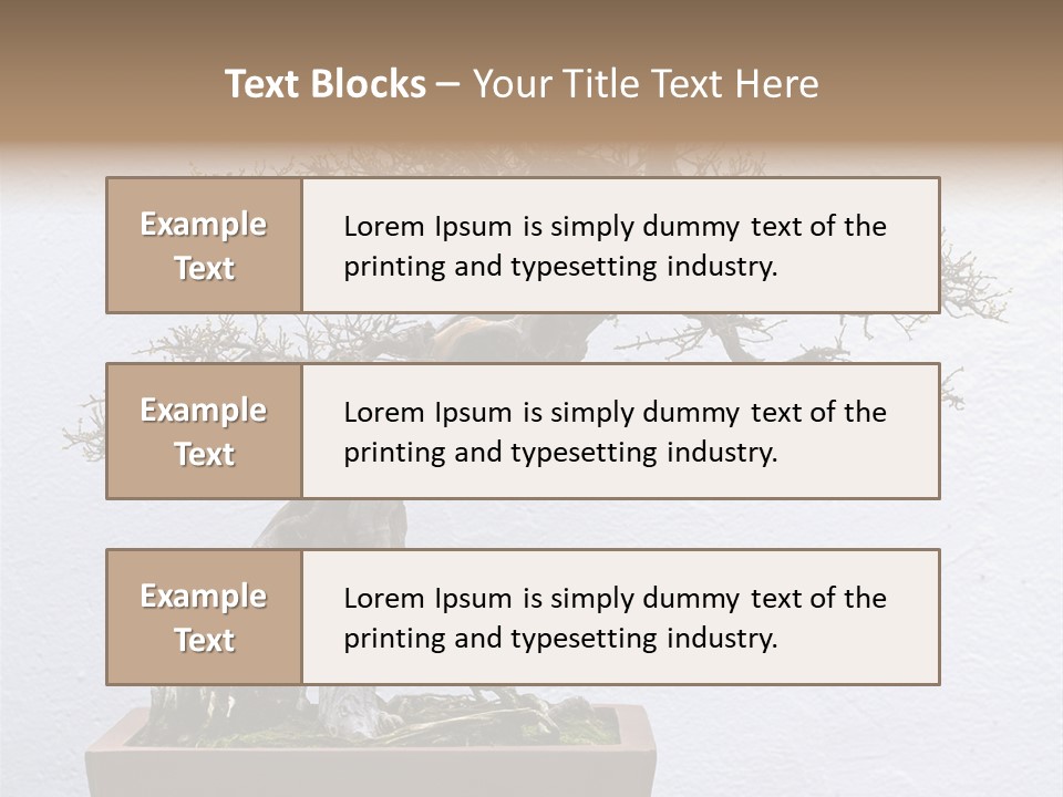 Botany Small Foliage PowerPoint Template