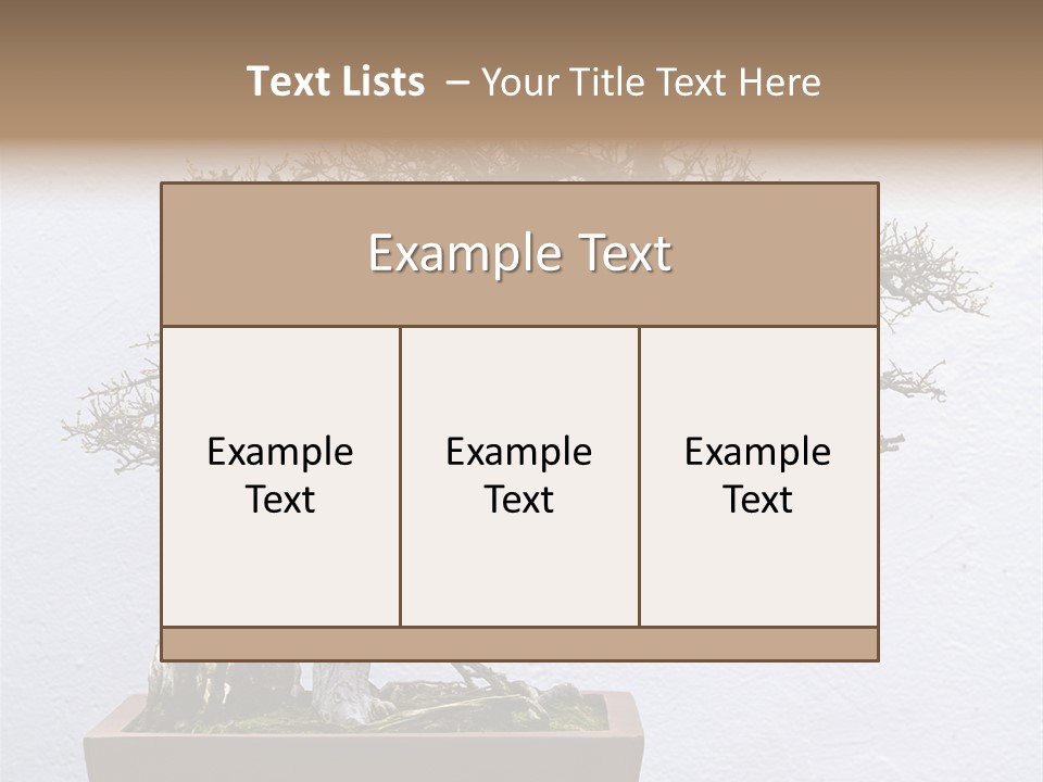 Botany Small Foliage PowerPoint Template