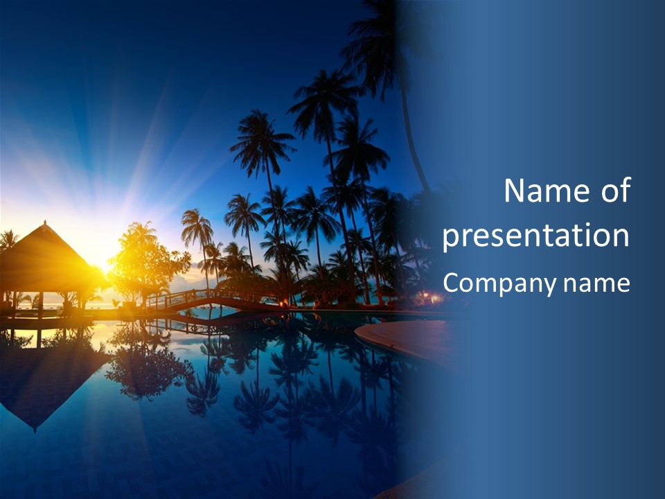 Paradise Tourism Beach PowerPoint Template