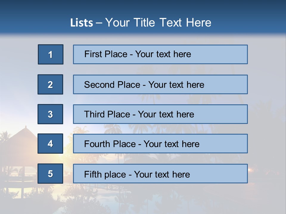 Paradise Tourism Beach PowerPoint Template