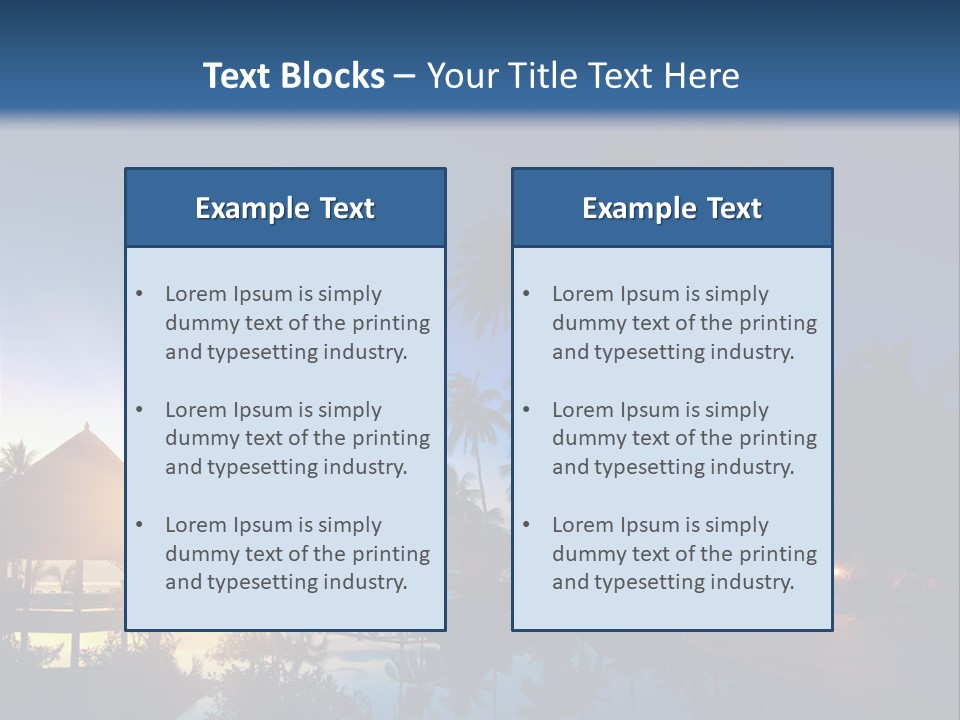 Paradise Tourism Beach PowerPoint Template