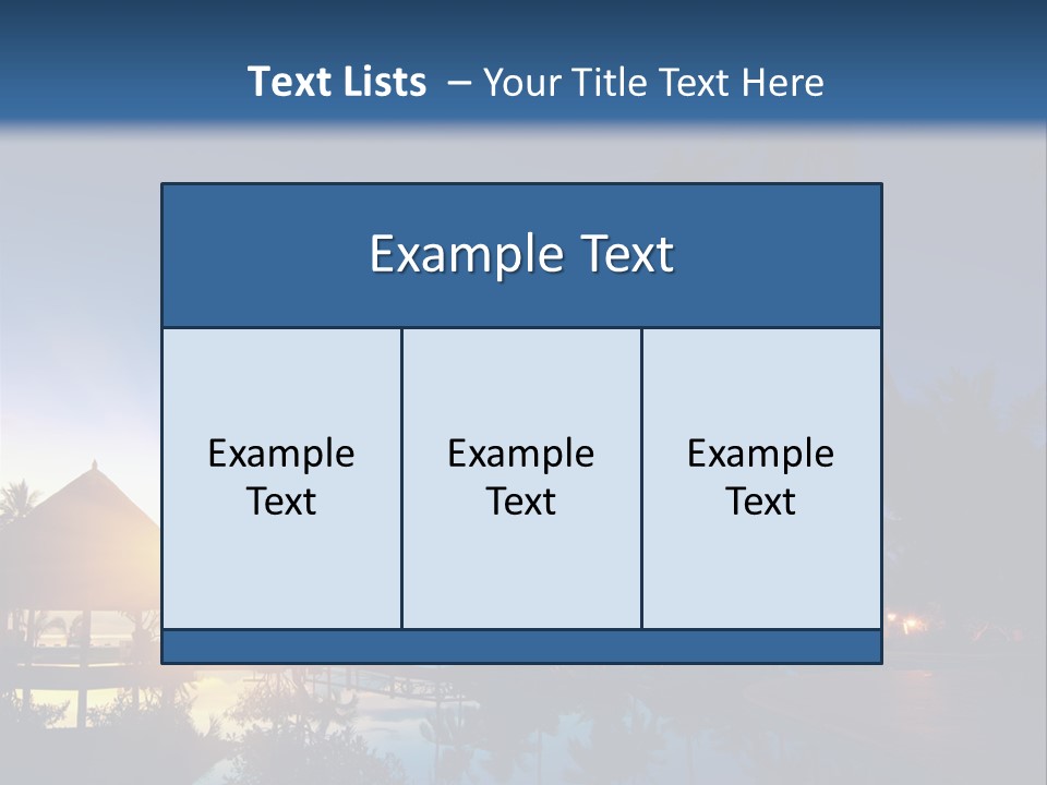 Paradise Tourism Beach PowerPoint Template