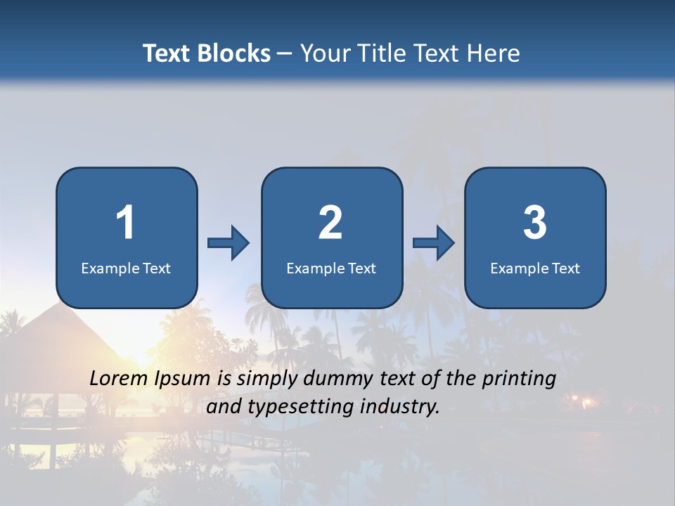 Paradise Tourism Beach PowerPoint Template