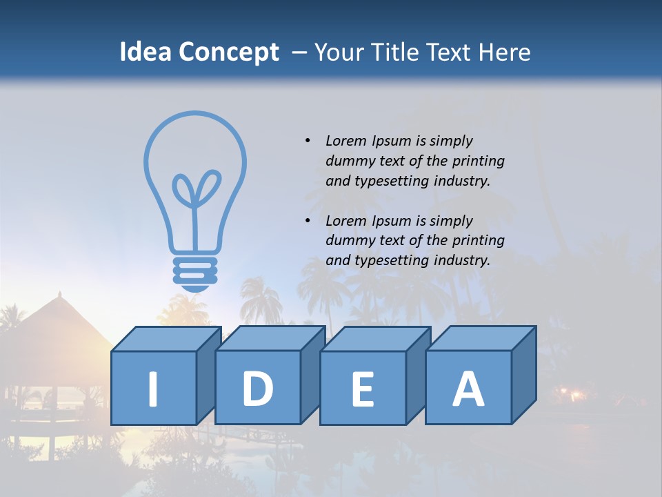 Paradise Tourism Beach PowerPoint Template