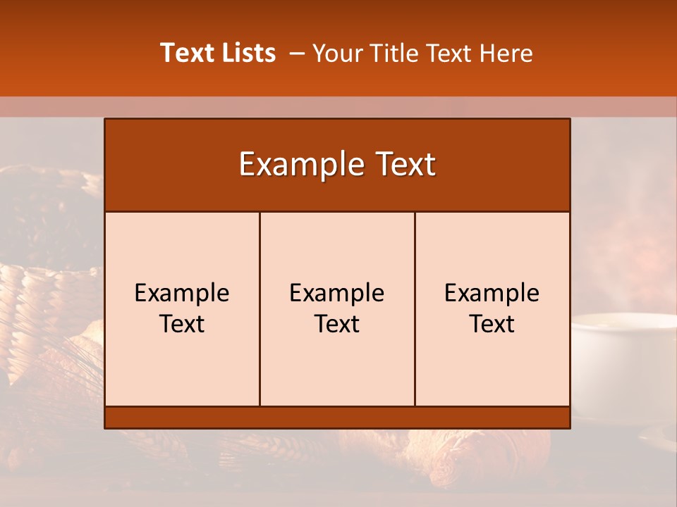 Brew Cappuccino Caffeine PowerPoint Template