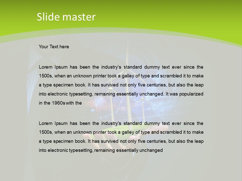 Empty Summer Nobody PowerPoint Template