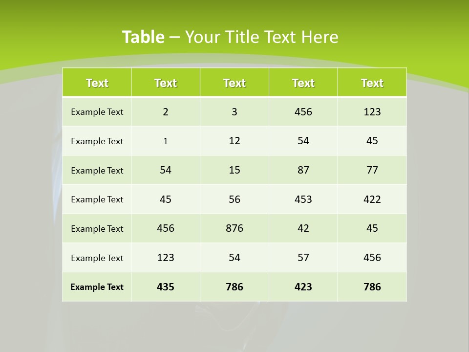 Empty Summer Nobody PowerPoint Template