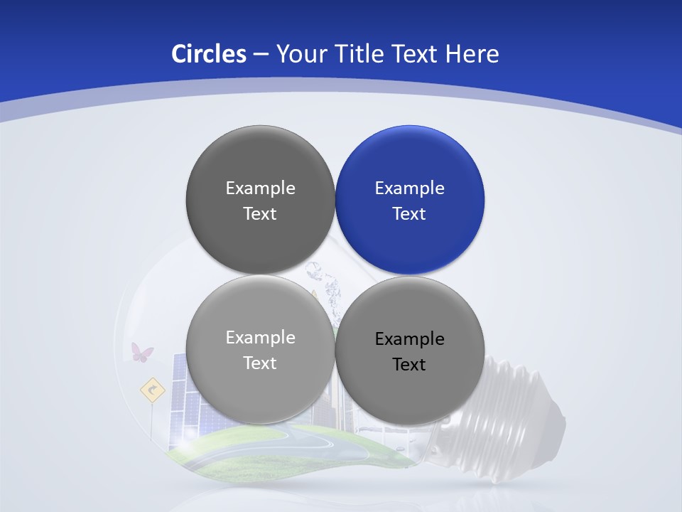 Incandescent Lamp Preserve PowerPoint Template