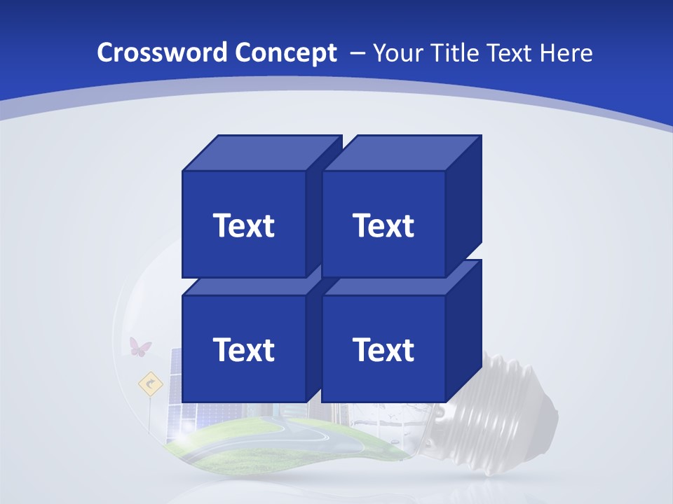 Incandescent Lamp Preserve PowerPoint Template