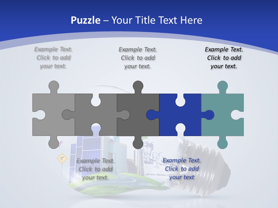 Incandescent Lamp Preserve PowerPoint Template