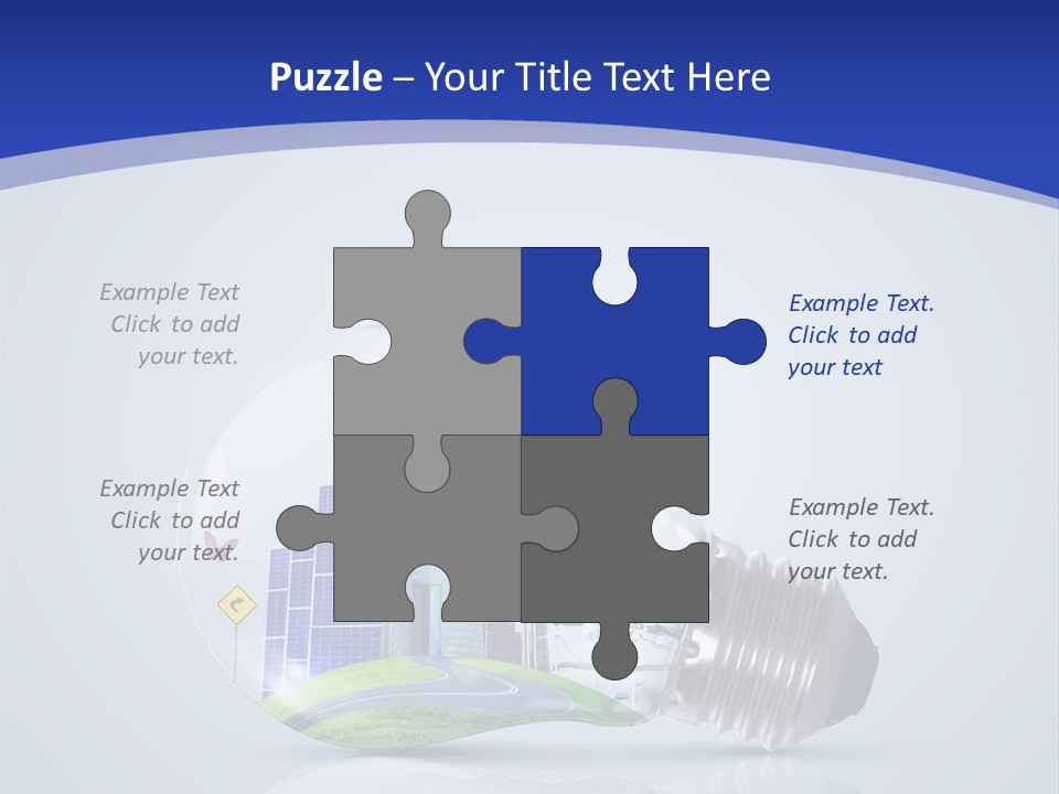 Incandescent Lamp Preserve PowerPoint Template