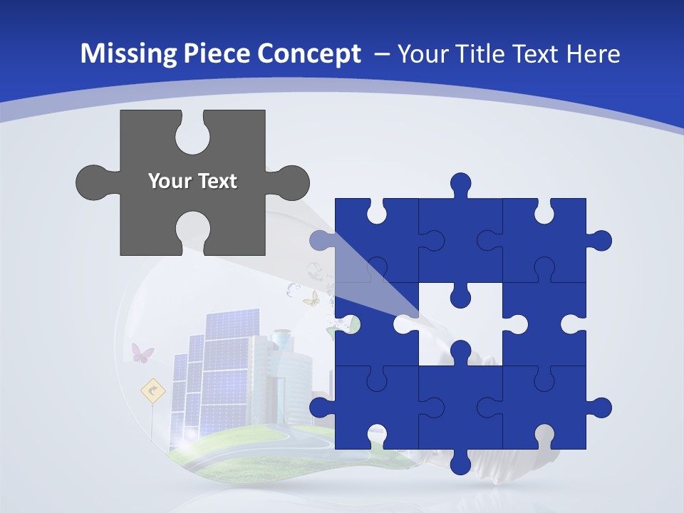 Incandescent Lamp Preserve PowerPoint Template