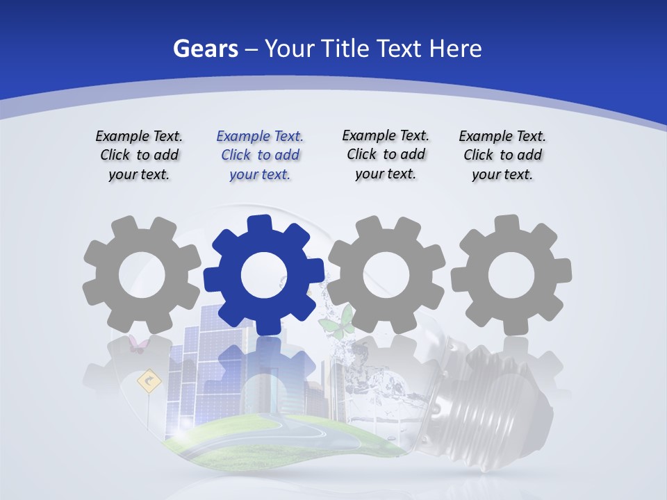 Incandescent Lamp Preserve PowerPoint Template