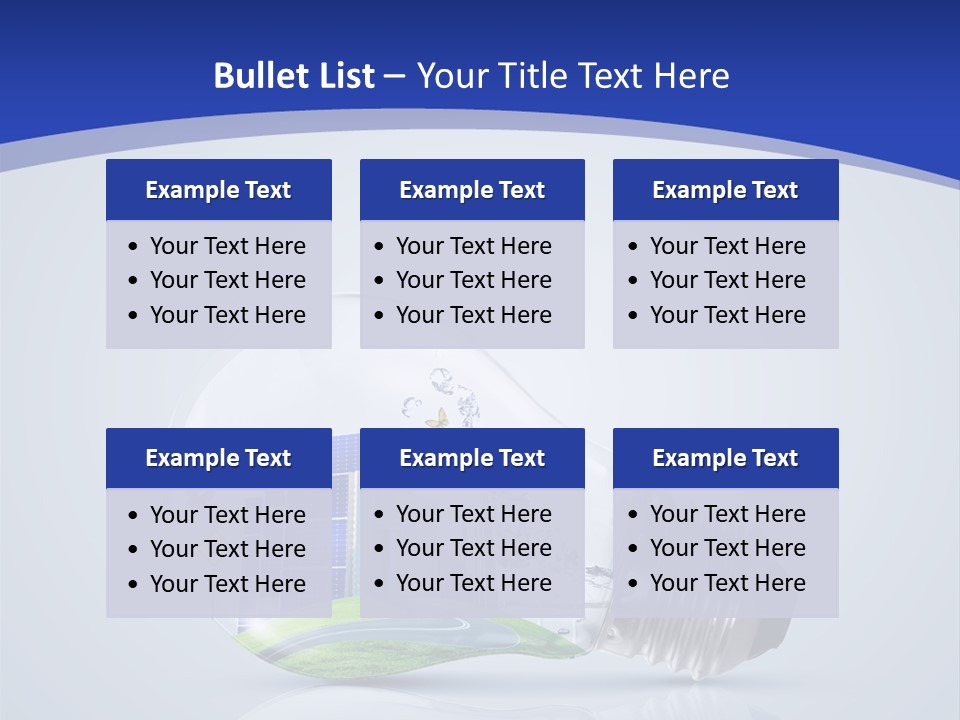 Incandescent Lamp Preserve PowerPoint Template