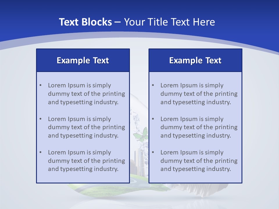 Incandescent Lamp Preserve PowerPoint Template