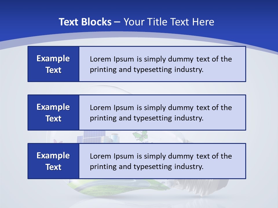 Incandescent Lamp Preserve PowerPoint Template