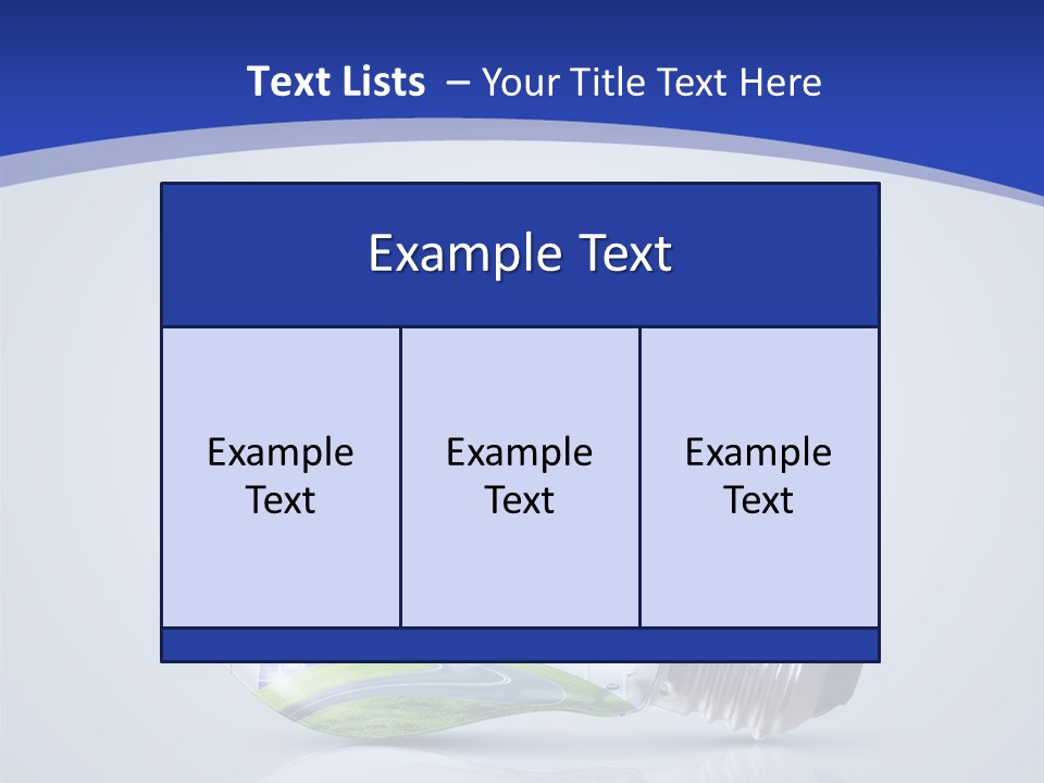 Incandescent Lamp Preserve PowerPoint Template