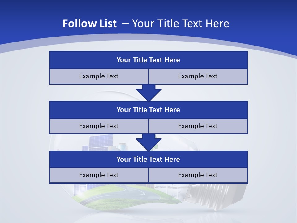 Incandescent Lamp Preserve PowerPoint Template