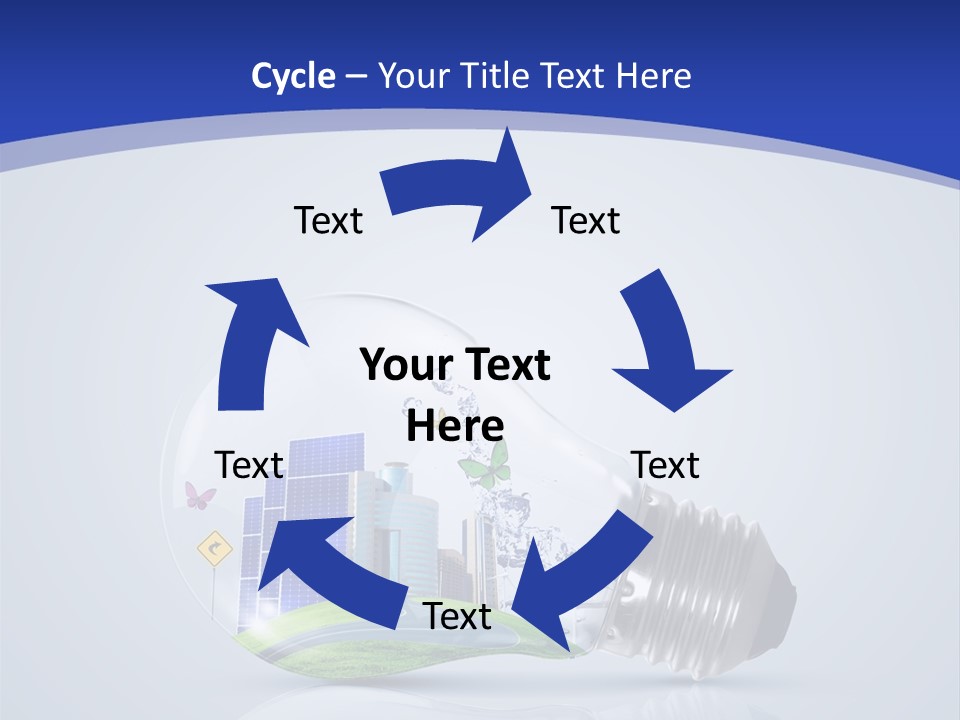 Incandescent Lamp Preserve PowerPoint Template
